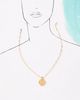Jane Win Balance Small Pendant Coin Necklace - 3