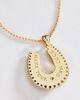 Jane Win Feeling Lucky Mother of Pearl Horseshoe Pendant - 2