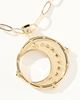 Jane Win Forever Moon & Back Pendant Coin Necklace - 2