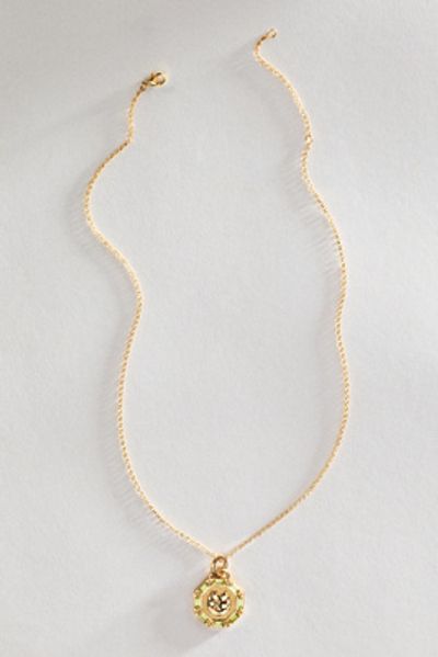 Jane Win Lucky Petite Embellished Coin Pendant Necklace