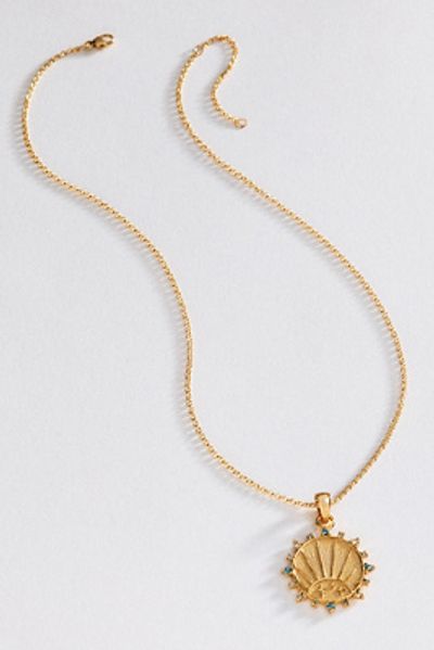 Jane Win Strong Petite Embellished Coin Necklace
