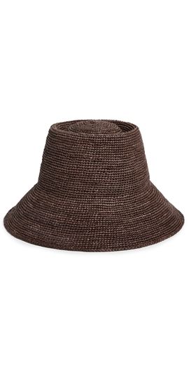 Janessa Leone Janessa Leone Felix Raffia Hat Dark Earth