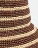 Janessa Leone Janessa Leone Felix Straw Hat Walnut Stripe - 4