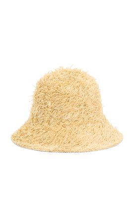 Janessa Leone Janessa Leone Gabi Raffia Straw Bucket Hat
