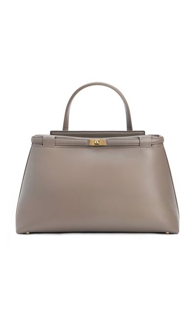 Janessa Leone Janessa Leone Leone Medium Leather Top Handle Bag Neutral OS