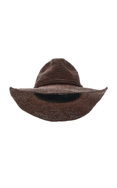 Janessa Leone Janessa Leone Sacha Western Straw Fedora