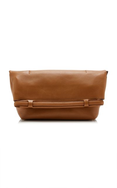 Janessa Leone Janessa Leone Small Auden Leather Clutch Bag