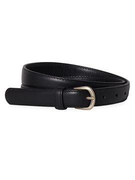 Janessa Leone Women's Leather Buckle Belt