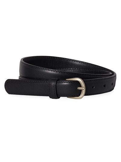 Janessa Leone Women's Leather Buckle Belt