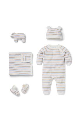 Janie and Jack Janie and Jack Baby Bundle of Love Striped Textured Knit Gift Set