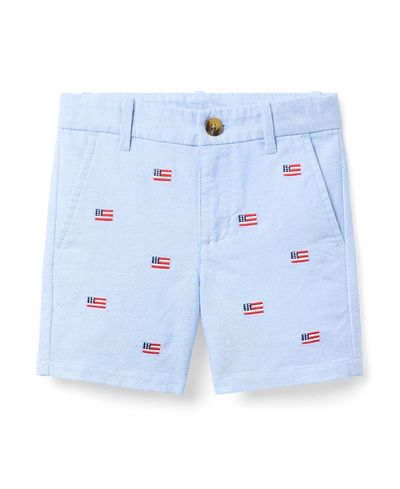Janie And Jack Janie and Jack Boys' Embroidered Flag Short