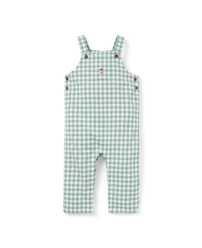 Janie And Jack Janie and Jack Boys' Gingham Dog Overall