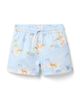 Janie And Jack Janie and Jack Boys' Recycled Animal Map Swim Trunk - 1