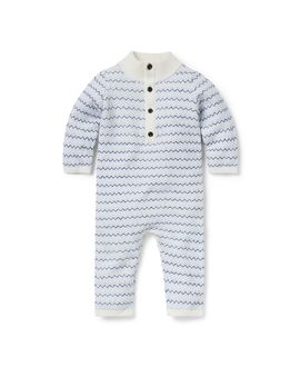 Janie And Jack Janie and Jack Boys' Striped Knit One-Piece
