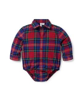 Janie And Jack Janie and Jack Boys' Tartan Flannel Bodysuit