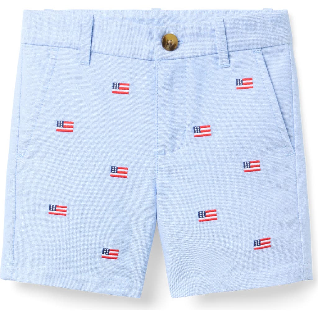 Janie and Jack Janie and Jack Embroidered Flag Short