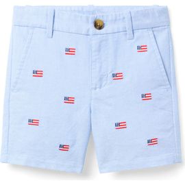 Janie and Jack Janie and Jack Embroidered Flag Short