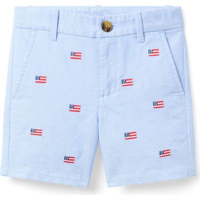 Janie and Jack Janie and Jack Embroidered Flag Short