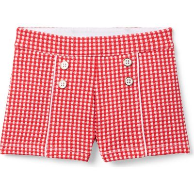 Janie and Jack Janie and Jack Gingham Jacquard Short