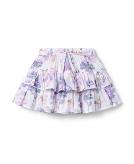 Janie And Jack Janie and Jack Girls' Countryside Toile Ruffle Skort
