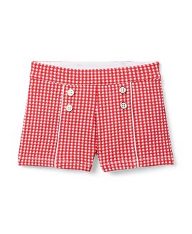Janie And Jack Janie and Jack Girls' Gingham Jacquard Short