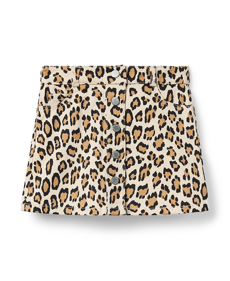 Janie And Jack Janie and Jack Girls' Leopard Button Skirt