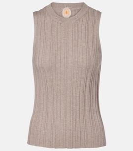 Jardin des Orangers Jardin des Orangers Cotton, silk, and cashmere tank top