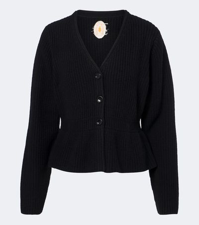 Jardin des Orangers Jardin des Orangers Peplum wool and cashmere cardigan