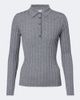 Jardin des Orangers Jardin des Orangers Ribbed-knit virgin wool polo sweater - 1
