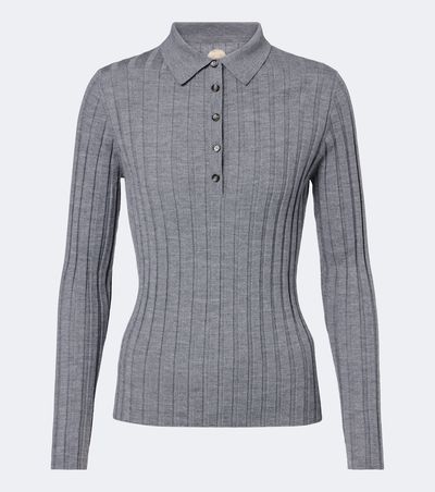 Jardin des Orangers Jardin des Orangers Ribbed-knit virgin wool polo sweater