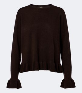 Jardin des Orangers Jardin des Orangers Ruffled virgin wool and cashmere sweater