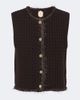Jardin des Orangers Jardin des Orangers Waffle-knit wool and cashmere sweater vest - 1