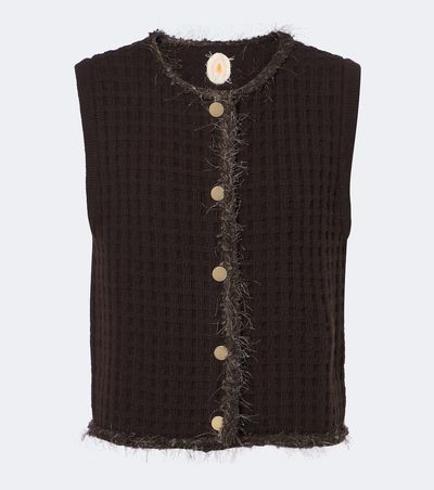 Jardin des Orangers Jardin des Orangers Waffle-knit wool and cashmere sweater vest