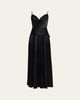 Jason Wu Collection Cowl-Neck Pleated Satin Peplum Gown - 1