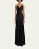 Jason Wu Collection Cowl-Neck Pleated Satin Peplum Gown - 2