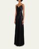 Jason Wu Collection Cowl-Neck Pleated Satin Peplum Gown - 4