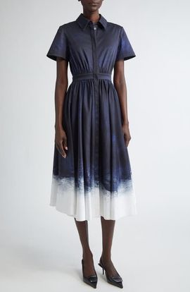 Jason Wu Collection Jason Wu Collection Brushed Stretch Cotton Canvas Midi Dress
