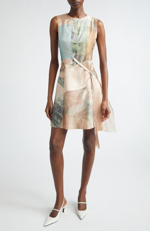 Jason Wu Collection Jason Wu Collection Collage Print Silk Organza & Satin Minidress