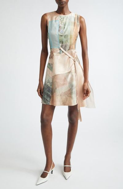 Jason Wu Collection Jason Wu Collection Collage Print Silk Organza & Satin Minidress