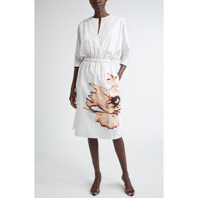 Jason Wu Collection Jason Wu Collection Floral Print Dolman Sleeve Dress