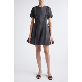 Jason Wu Collection Jason Wu Collection Paneled Tropical Wool Fit and Flare Minidress