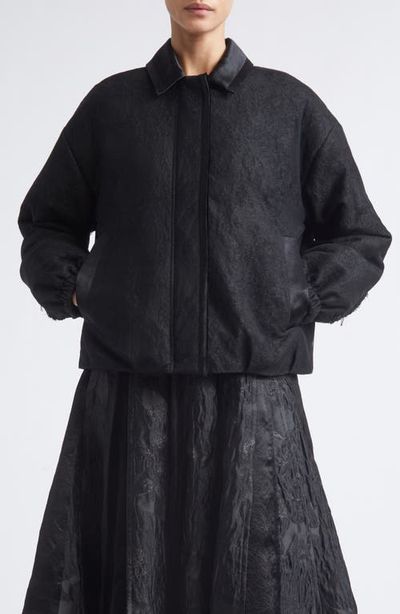 Jason Wu Collection Jason Wu Collection Textured Fray Jacquard Jacket