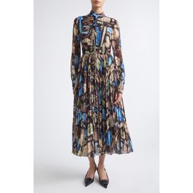 Jason Wu Collection Jason Wu Collection Tie Neck Pleated Midi Dress