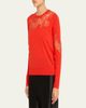 Jason Wu Collection Lace-Inset Merino Wool Sweater - 4