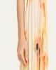 Jason Wu Collection Pleated Watercolor-Print Midi Dress - 5
