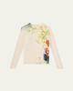 Jason Wu Collection Shadow Floral Merino Wool Crewneck Sweater - 1