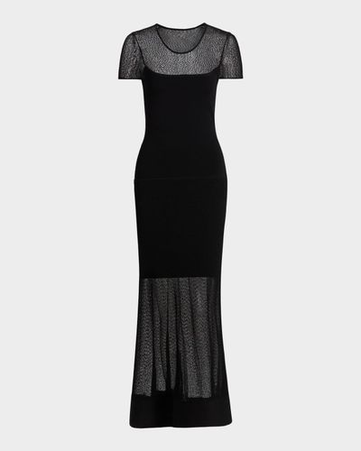 Jason Wu Collection Sheer Mesh Sheath Maxi Dress