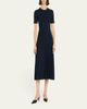 Jason Wu Collection Short Sleeve Wool Cable Midi Dress - 2