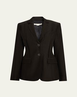 Jason Wu Collection Single-Breasted Washed Twill Jacket