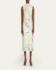 Jason Wu Collection Sleeveless Watercolor Bias-Cut Scarf Midi Dress - 2